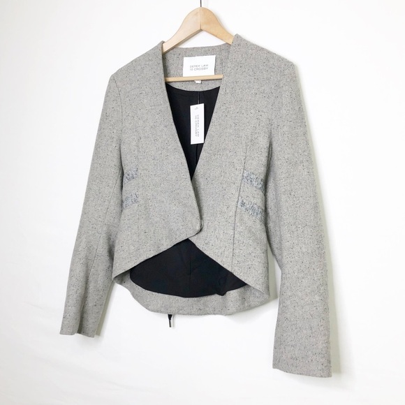 Derek lam 10 Crosby Gray tweed jacket - Picture 4 of 10